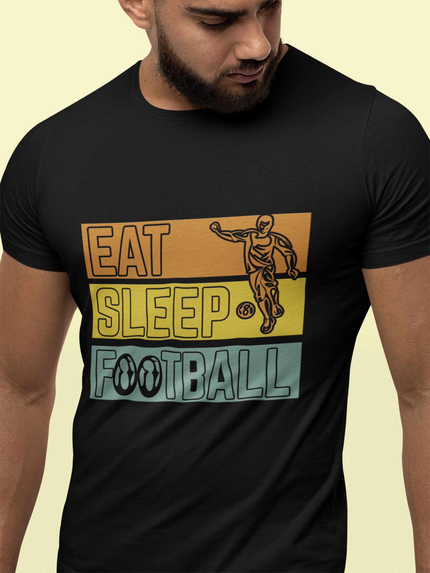 Unisex Classic Round Neck T-Shirt | Eat Sleep Football