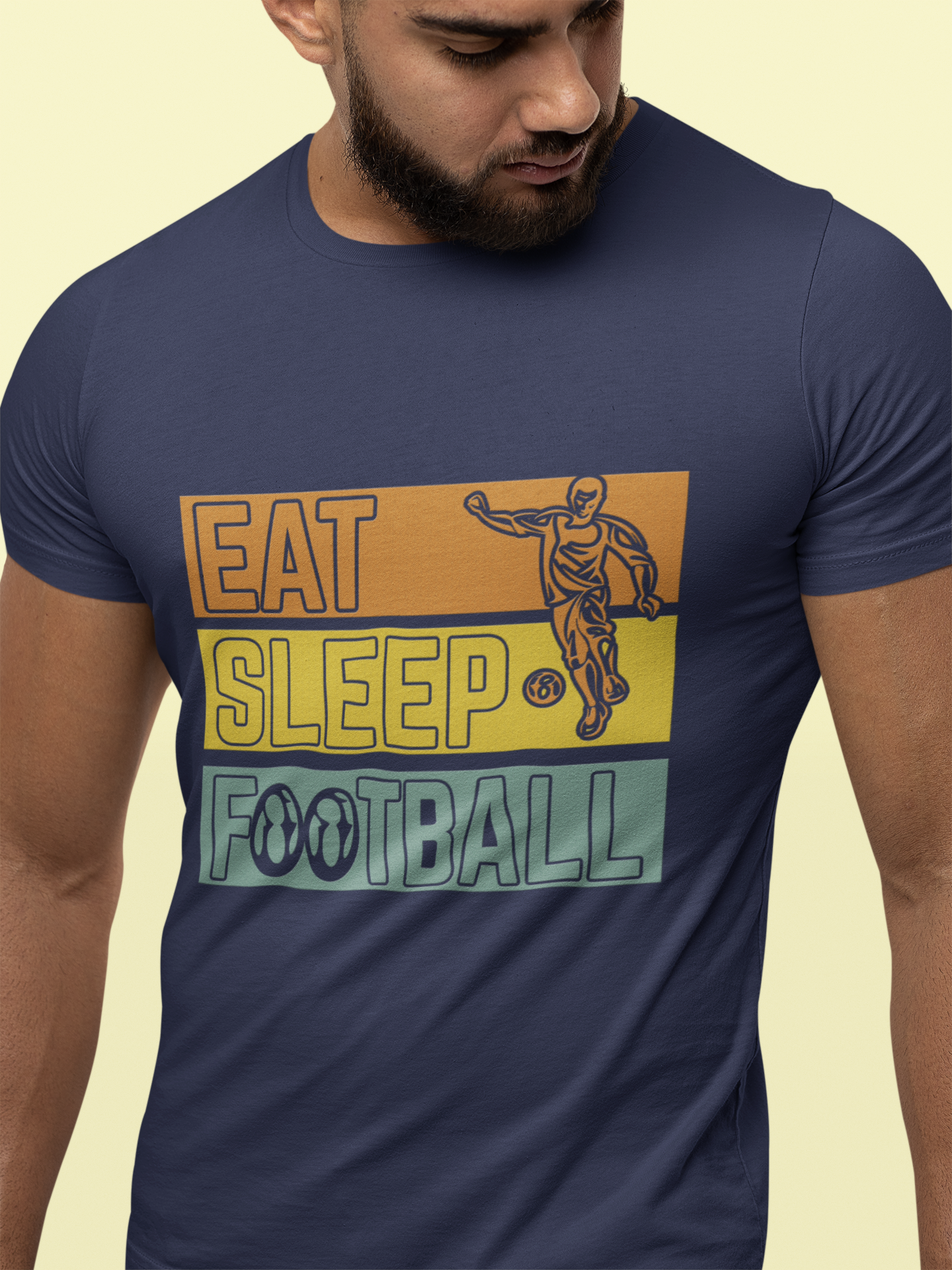 Unisex Classic Round Neck T-Shirt | Eat Sleep Football