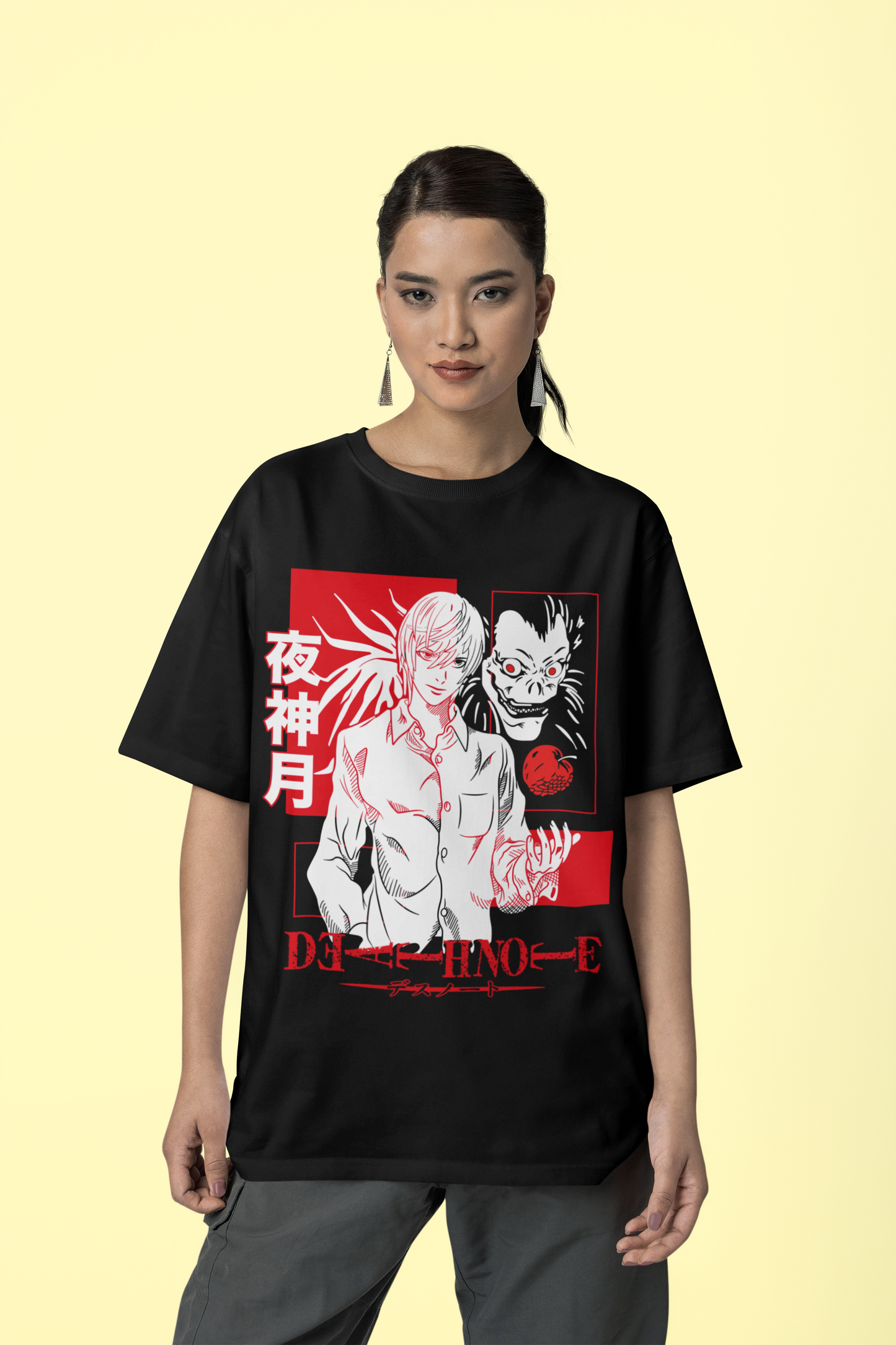 Unisex Oversized Classic T-Shirt | Light Yagami ⨯ Ryuk